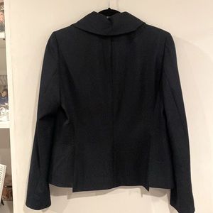 Tahari Single button dark blue blazer